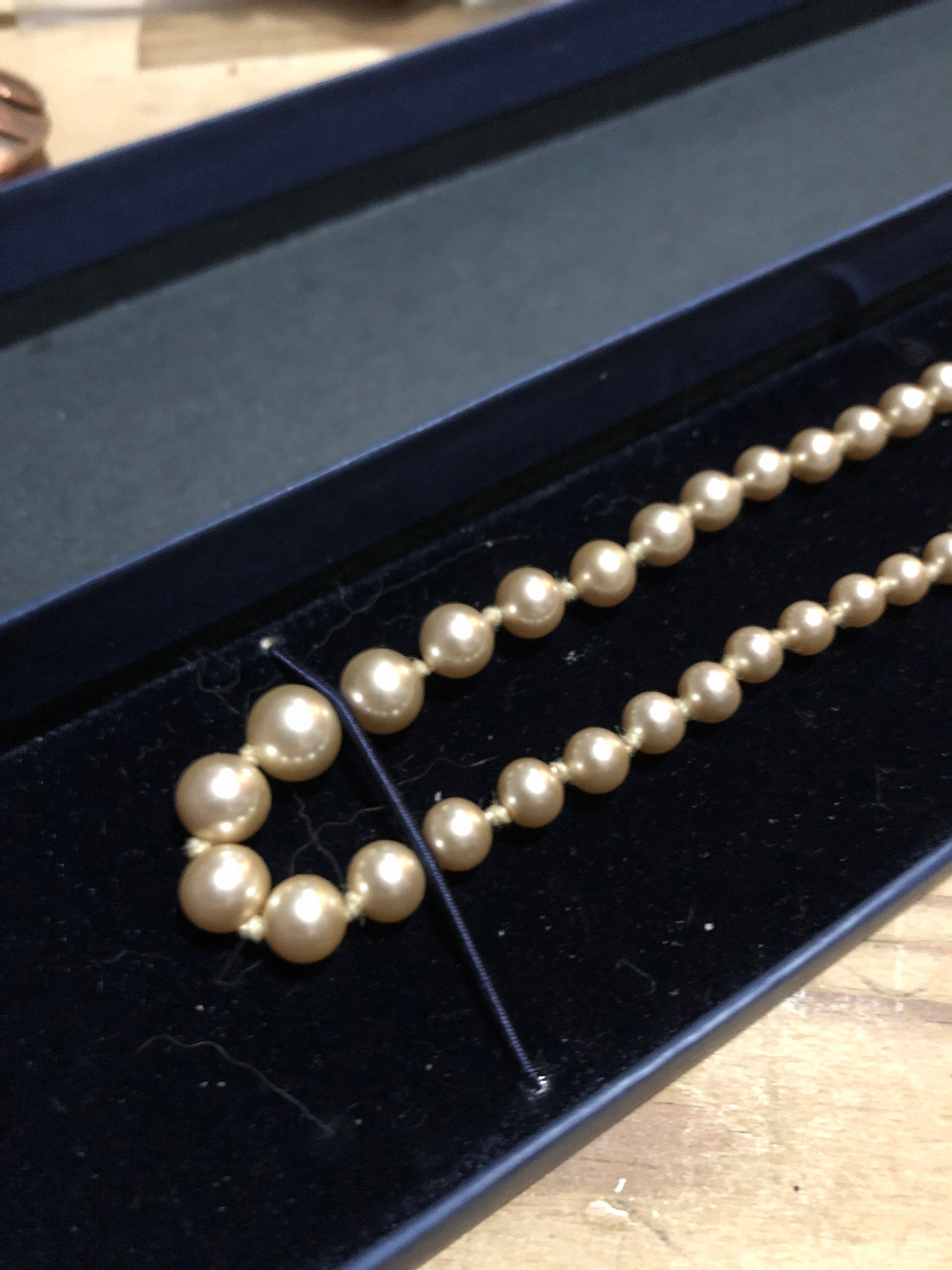 9ct White Gold Clasp Lotus Pearl Necklace Etsy