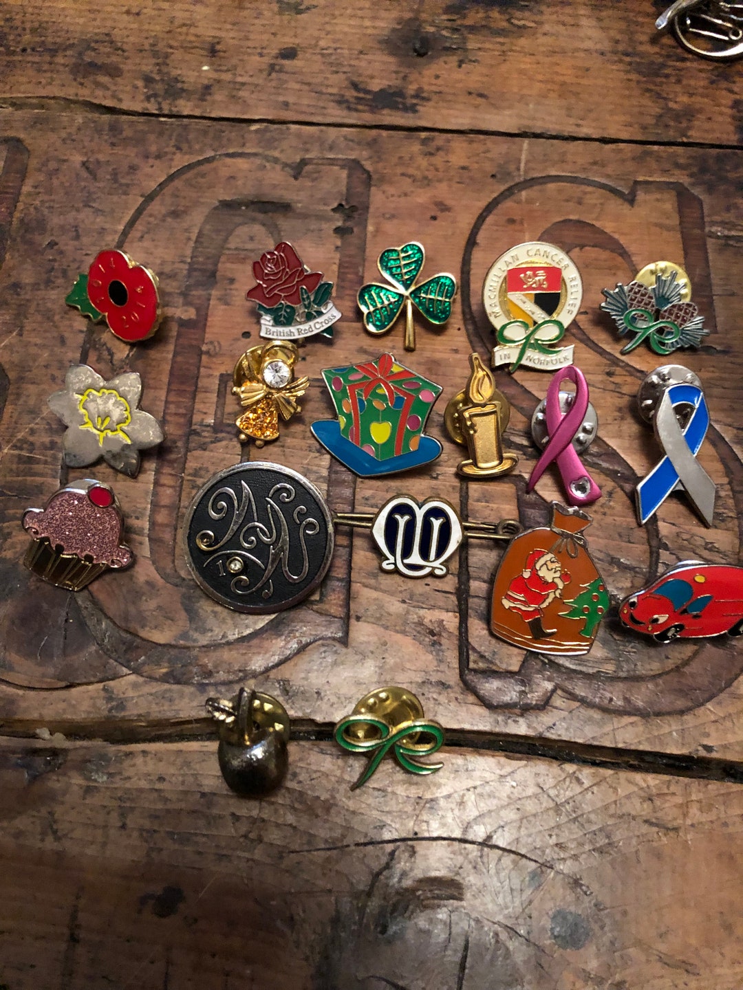 Bundle of Vintage Pin Badges Etsy UK