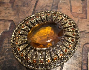 1930s Czech Glass Brooch