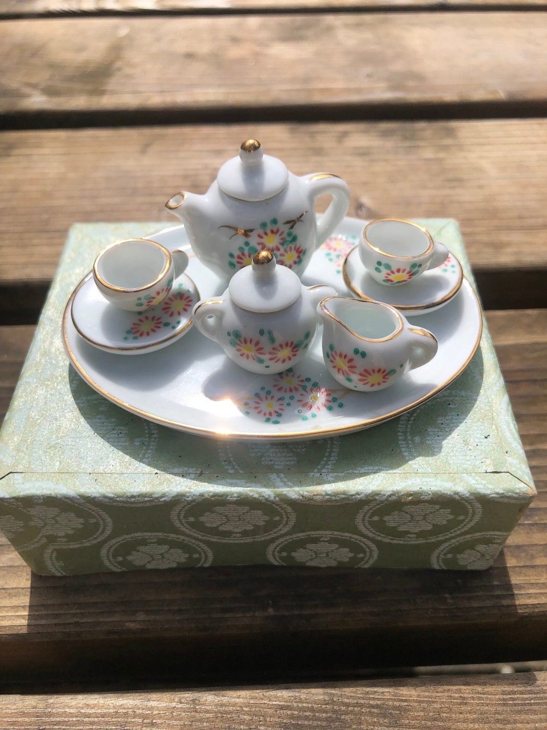 Vintage Miniature Japanese Tea Set Etsy