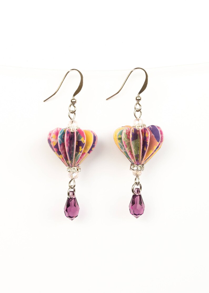 Colorful Vietnamese Lantern Earrings EA52 Asian Wedding | Etsy