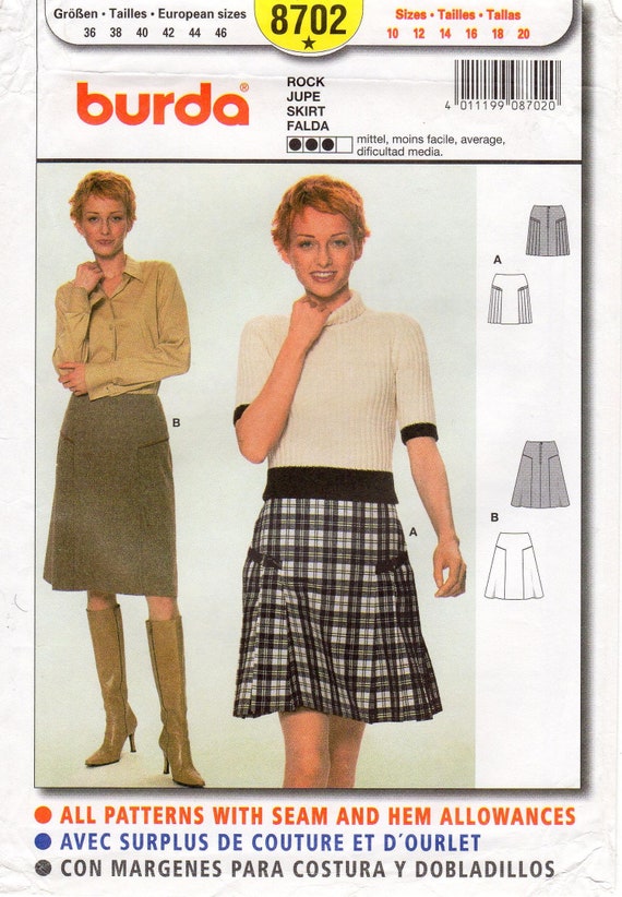 Burda-6903 Burda Ladies Easy Sewing Pattern 6903 Gored Summer Skirts