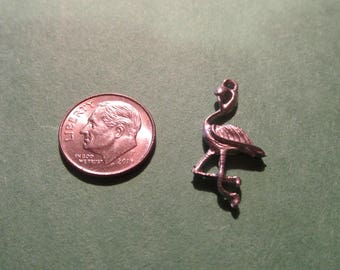 Dozen Pewter Flamingo Charms