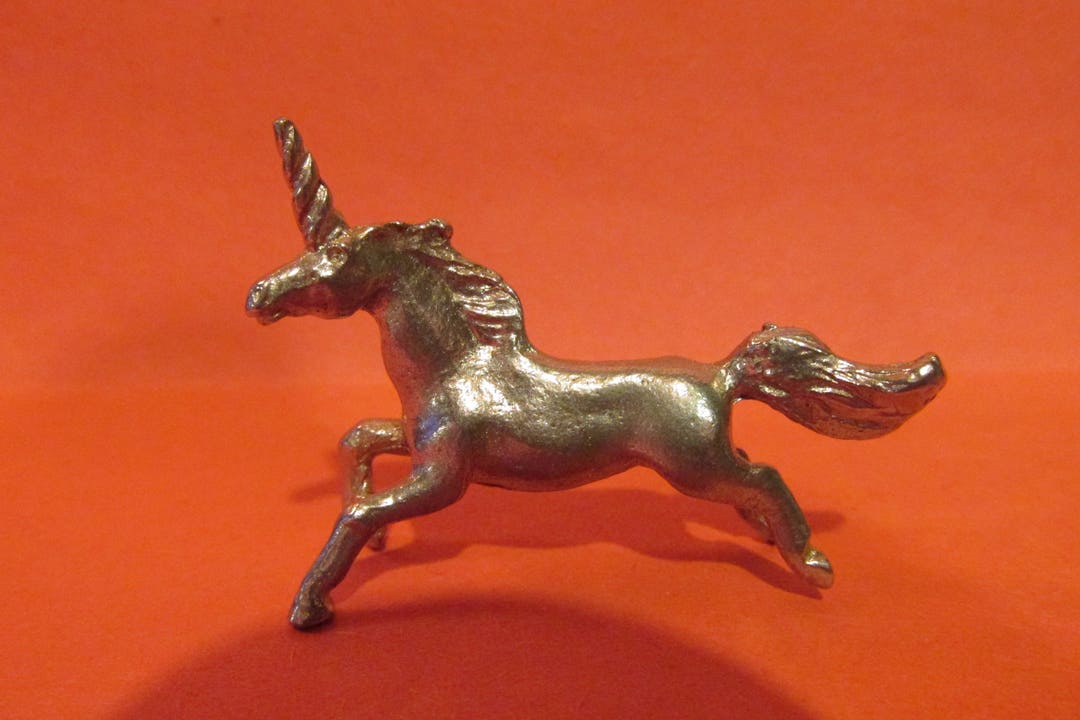 Pewter Unicorn Figurine Etsy