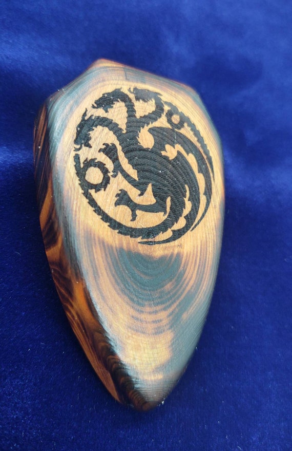 Handmade Miniature Wood Shield #4