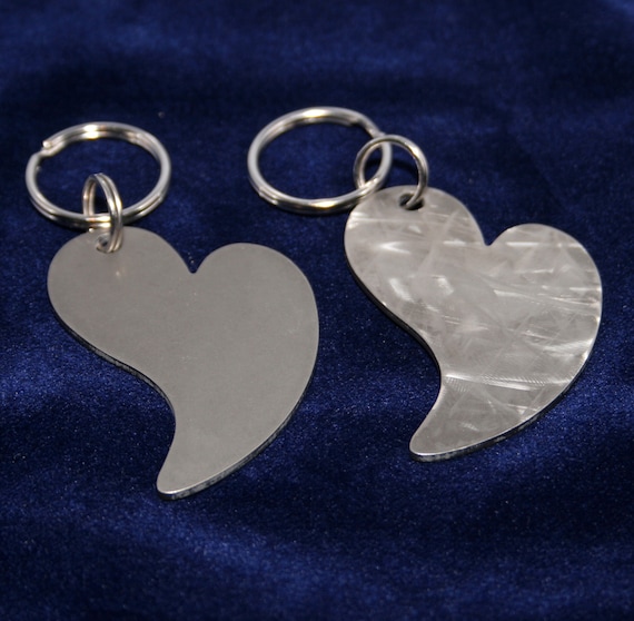 14 Gauge Stylized Heart Charm Heavy Duty Stainless Steel Keychain Charm