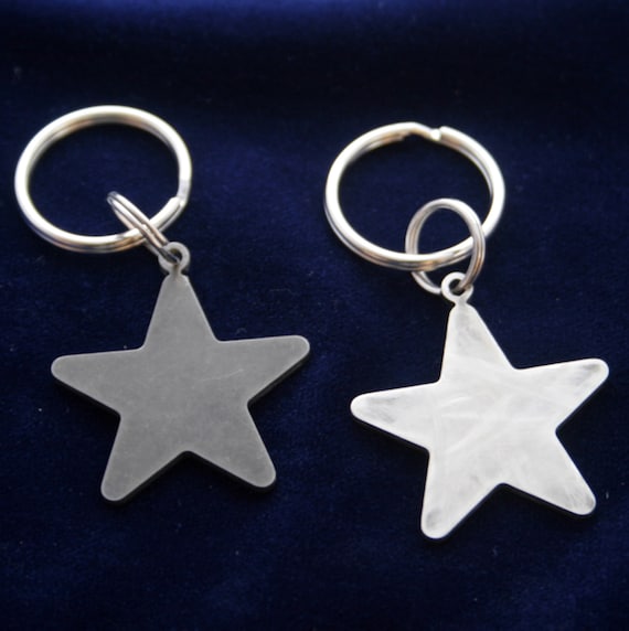 Small Stainless Steel Star Keychain