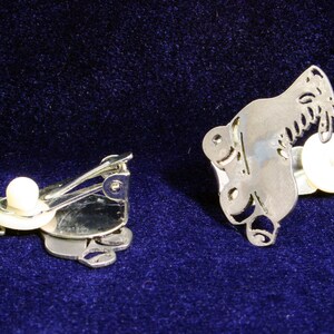 Derby Girl Roller Skate Clip-On Stainless Steel Earrings