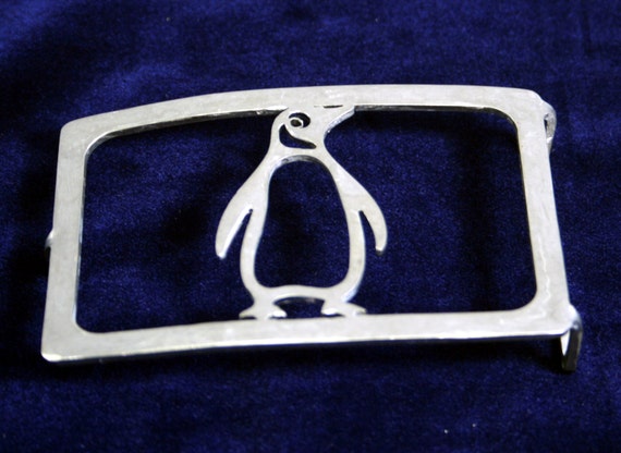 Penguin Stainless Steel Belt Buckle