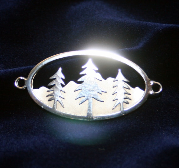 Stainless Steel Triptic Tree Bracelet Charm