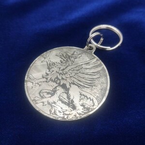 Celt Griffen 2&quot; Medallion - One sided Laser Marked Image