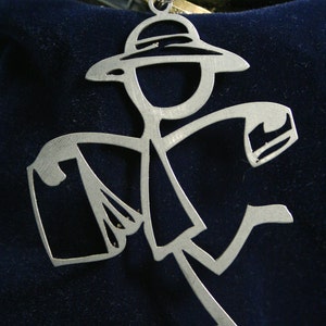 Happy Shopper Stick Figure KeyChain