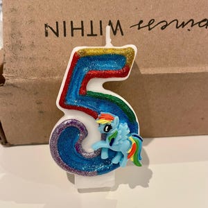 My Little Pony Birthday Candle