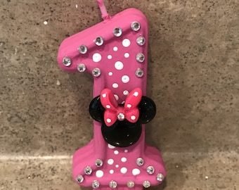 Minnie Mouse Birthday Candles