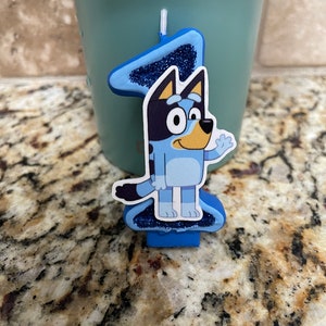 Bluey Birthday Candle