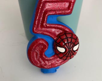 Spider-Man Birthday Candle