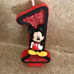 Mickey Mouse Birthday Candle