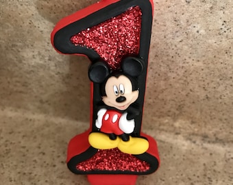 Mickey Mouse Birthday Candle