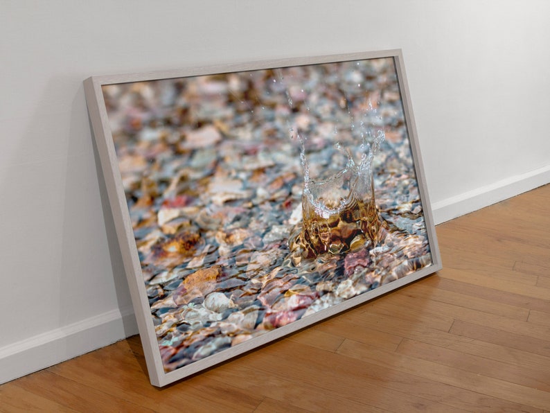 Splash Art Print Abstract Art Lake House Decor Water Etsy