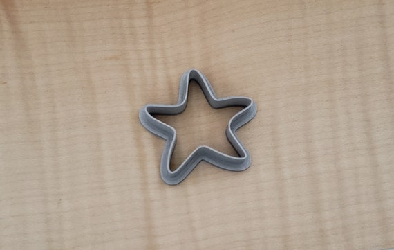 Star Clay Cutter Stencil Cutter Set Small Starfish Space Cutter Fondant Polymer Clay 3D Printed Clay Cutter