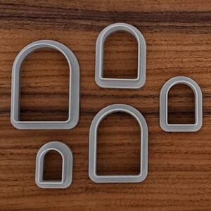 WINDOW Polymer Clay Cutter, arch, charm shape, pmc, ceramic, curve