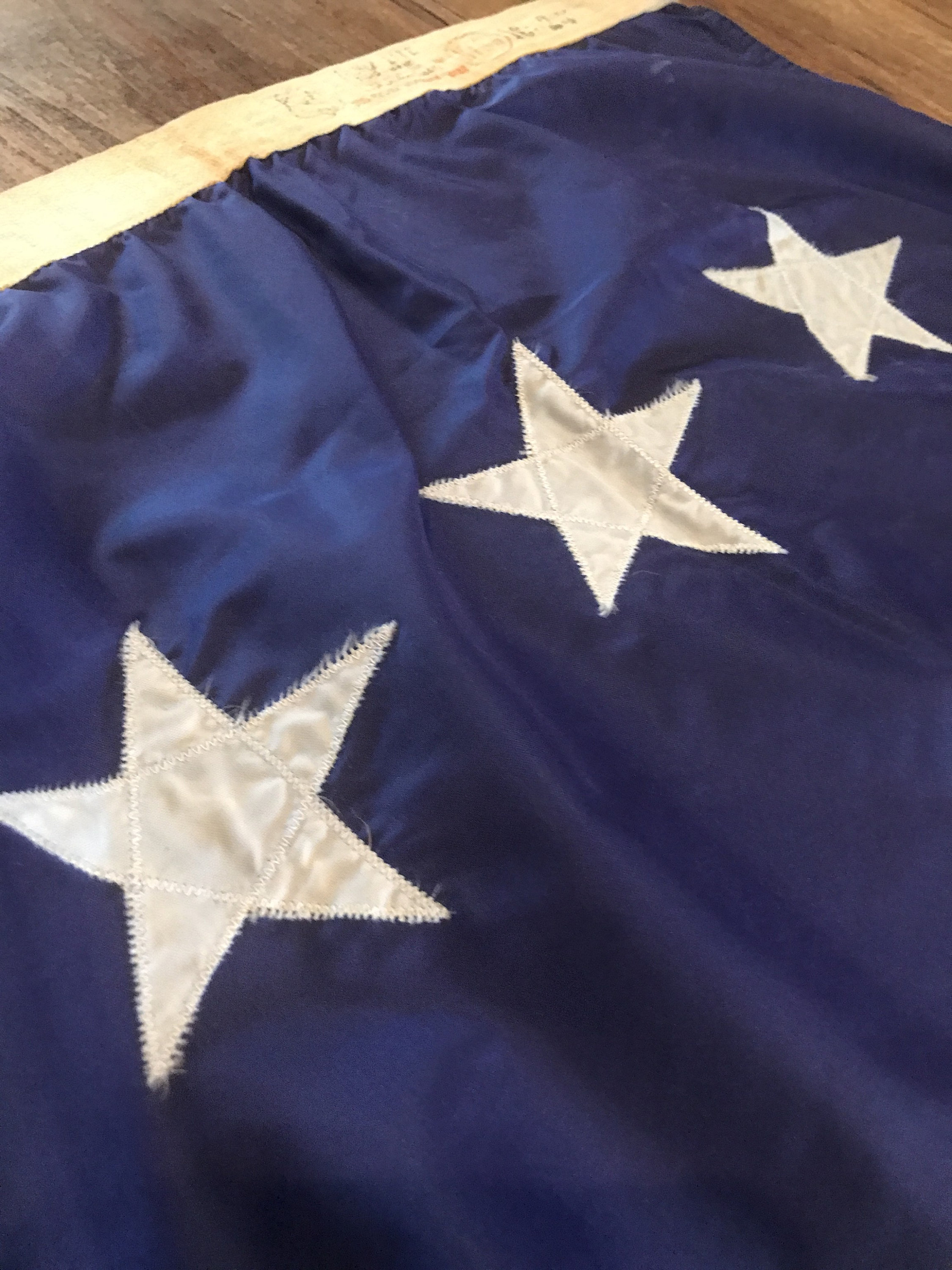 Vintage Nautical Boat Flag Anchor Navy White Anchor White Man Etsy