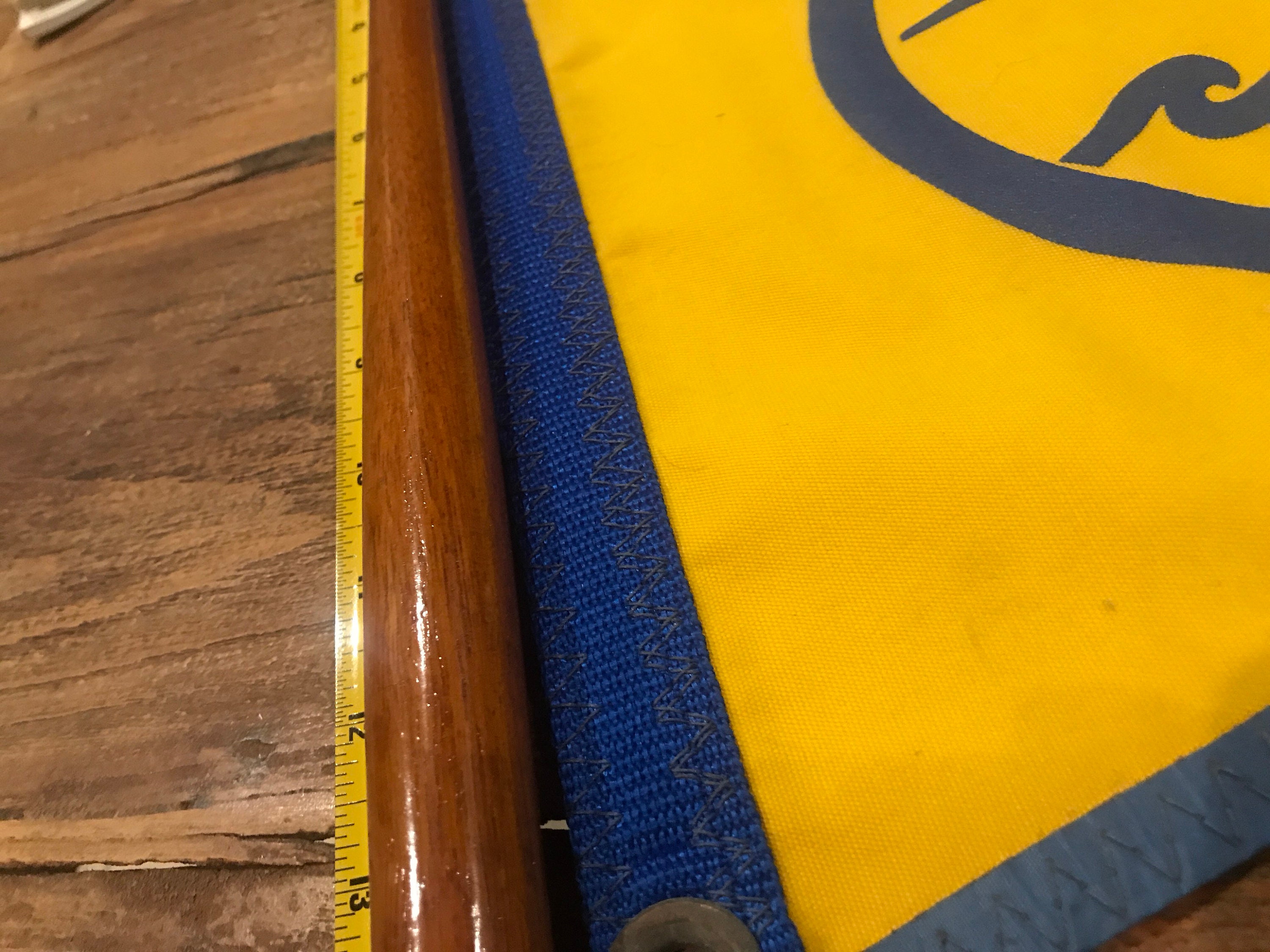 Vintage Boat Flag with Wooden Flag Pole Marina Dock Nautical Etsy