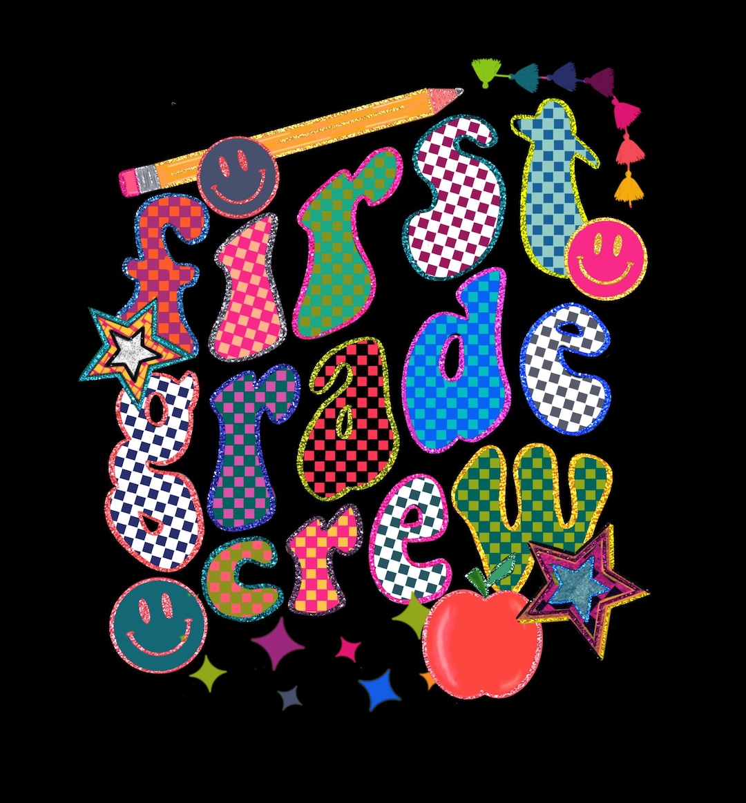 First Grade Crew First Grade Crew PNG - Etsy