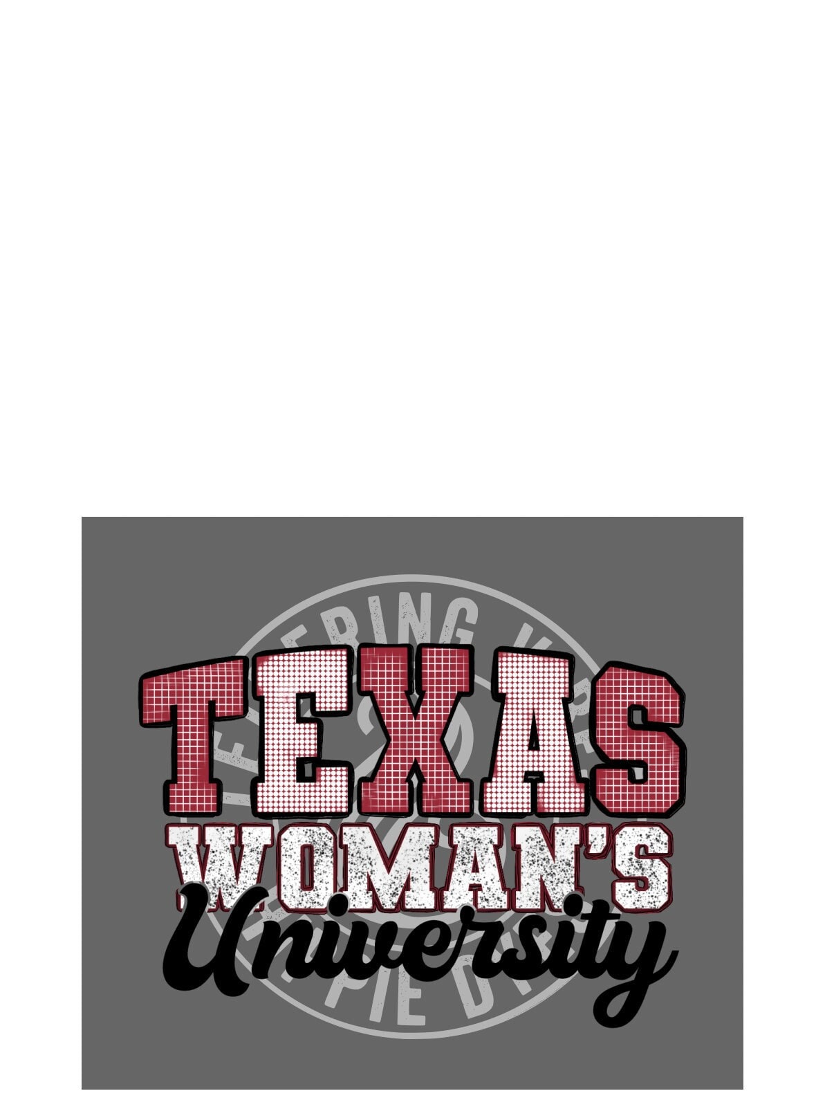 Stainless Texas Woman's University Twu Texas Pendant