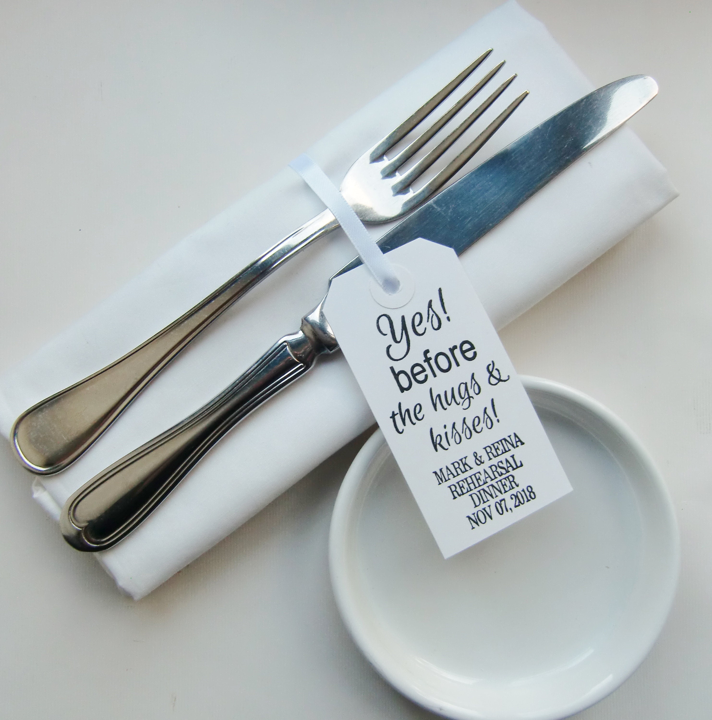 Yes Before Hugs Kisses Wedding Welcome Chic Rehearsal Etsy