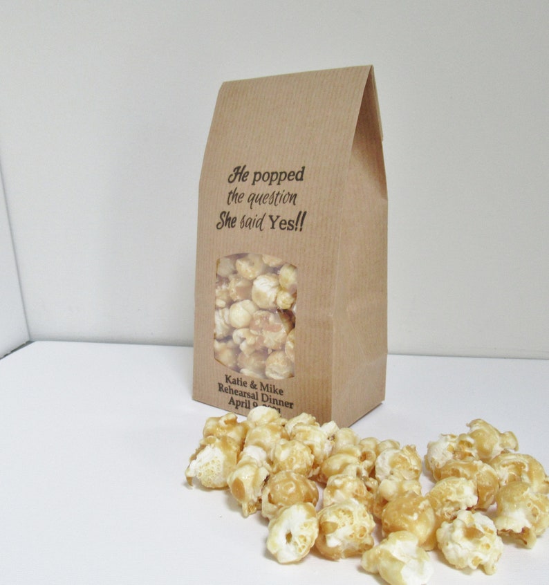 Popcorn Bags diy Personalized Popcorn Favors for Rehearsal Etsy