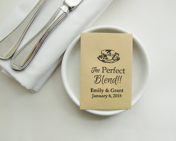 The Perfect Blend Wedding Favors Diy Tea Gifts For Etsy