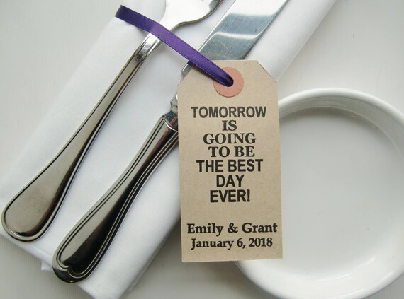 Best Day Ever Rehearsal Dinner Table Decor Vintage Style Etsy
