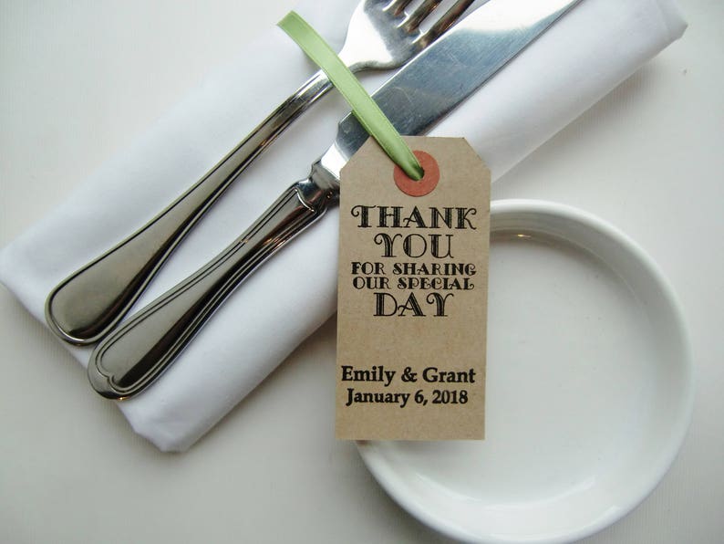 Our Special Day Rustic Wedding Table Decor Personalized Napkin Etsy