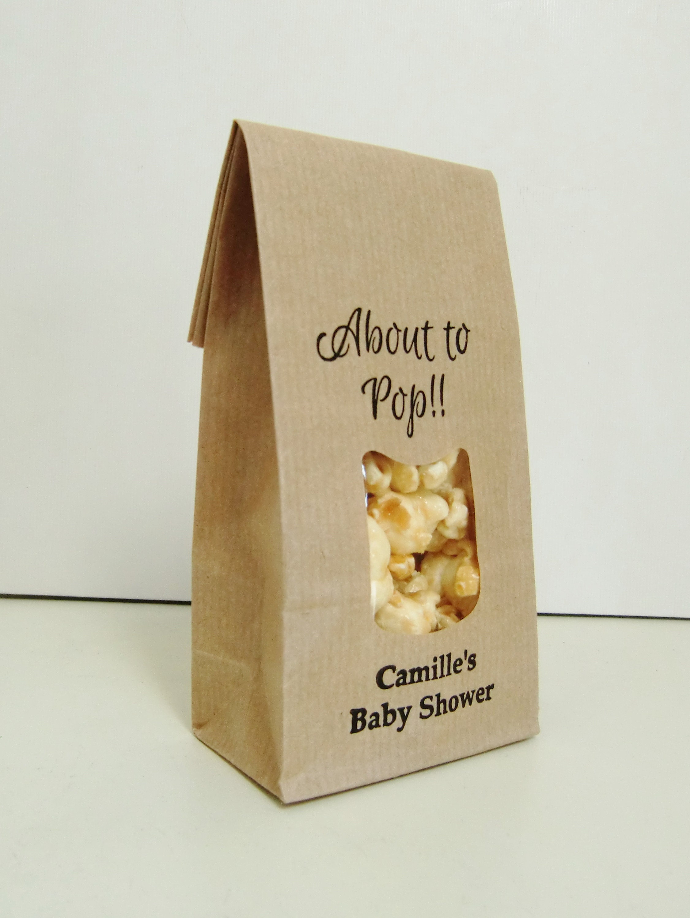 personalized popcorn bolsas