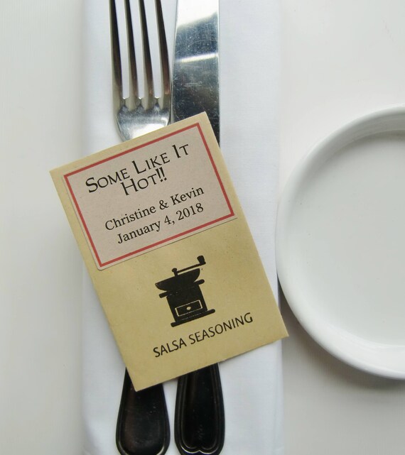 Some Like It Hot Personalized Spice Favors Diy Favor Etsy