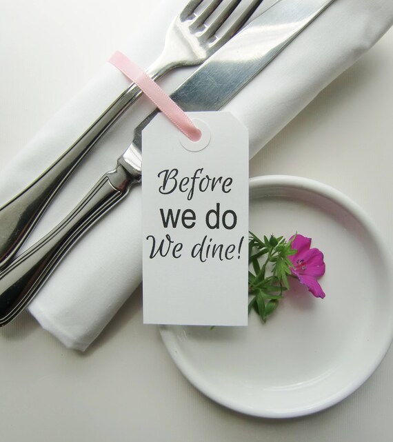Before We Do We Dine Rehearsal Place Cards Wedding Rehearsal Etsy