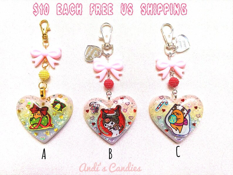 Ornament Option Sanrio Christmas Resin Bag Charm