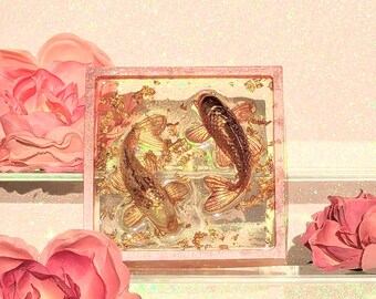 Rose Gold Koi Trinket Tray