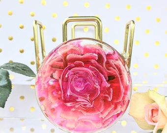 Flower Effect Resin Coaster Set (4)