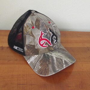 Vintage trucker hat, NASCAR hat, camouflage hat, antlers, 29