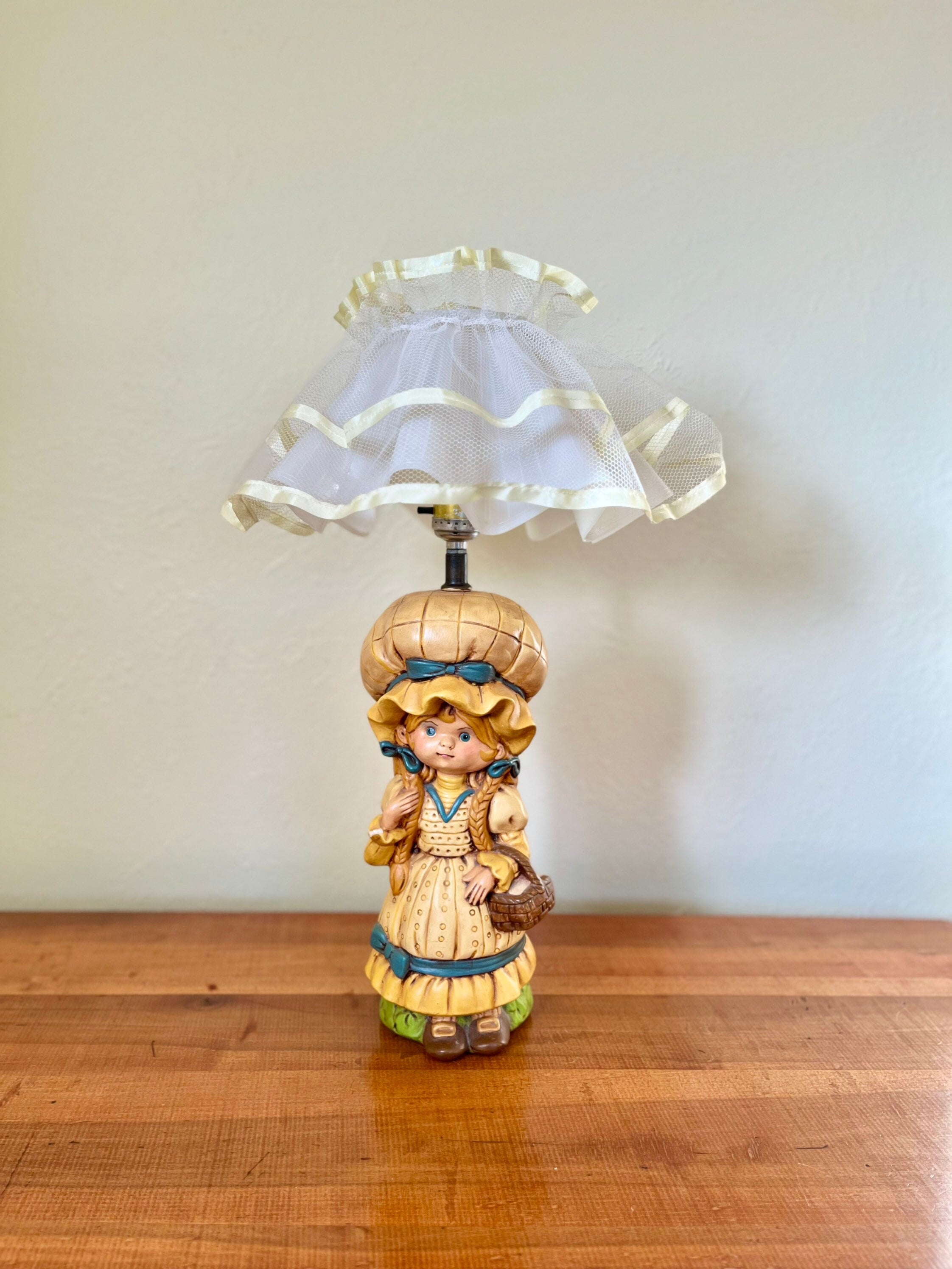 Holly Hobbie ヴィンテージ テーブルランプ Holly Hobbie Lamp - Etsy