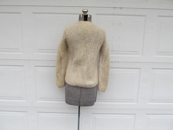 1960s vintage women's sweater, mohair & wool blen… - image 4