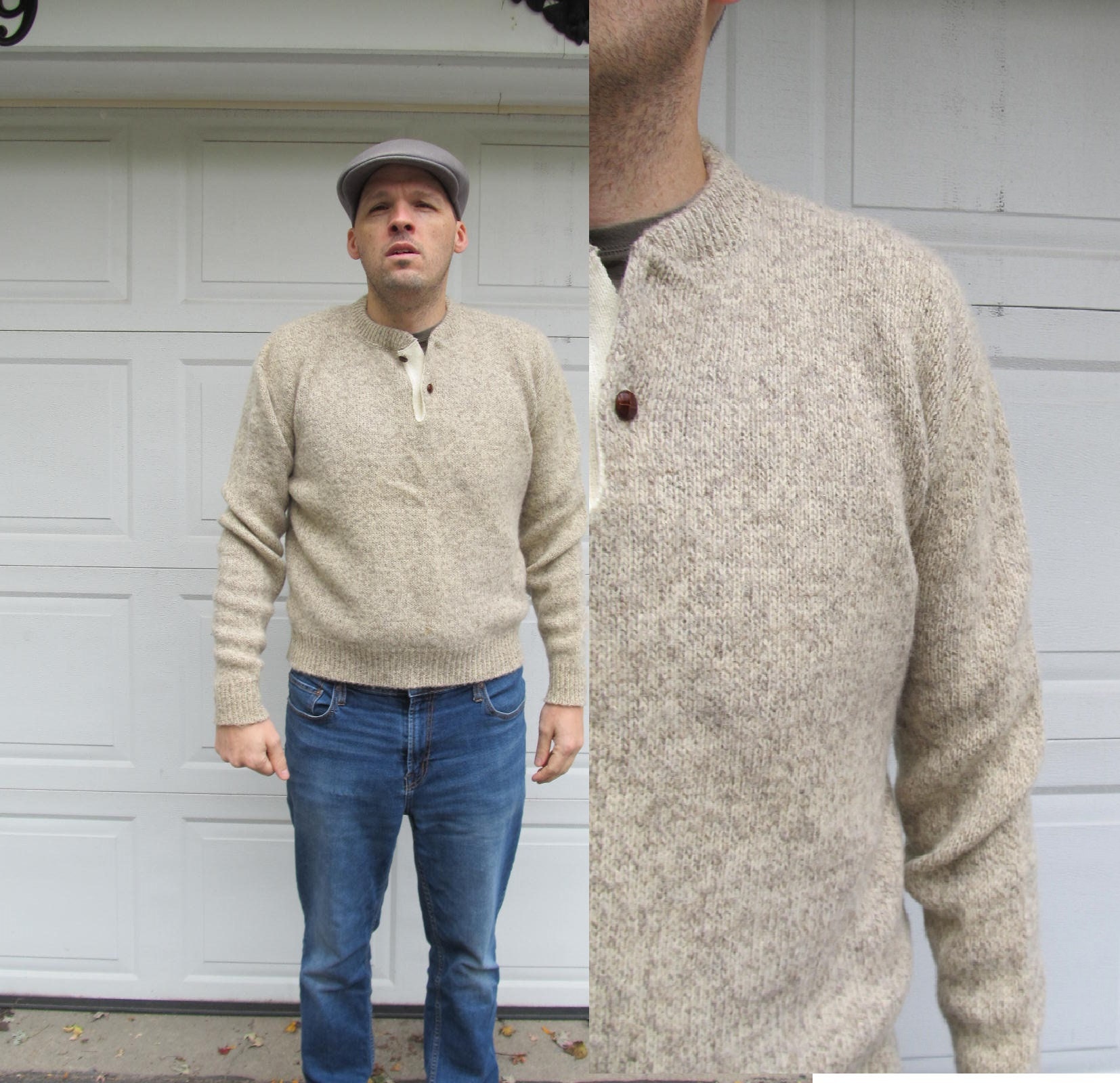 Mens Vintage Gap Soft Wool Sweater 