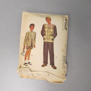 1945 McCalls 6290, boys 3 pc suit, size 6