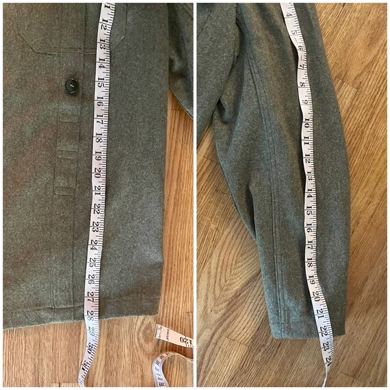 Vintage wool army jacket field jacket medium weig… - image 9