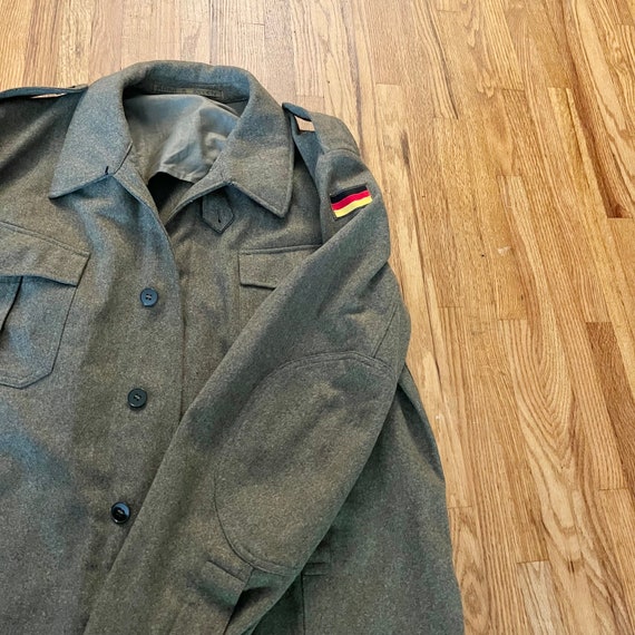 Vintage wool army jacket field jacket medium weig… - image 4