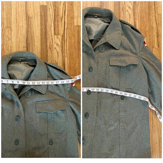 Vintage wool army jacket field jacket medium weig… - image 8