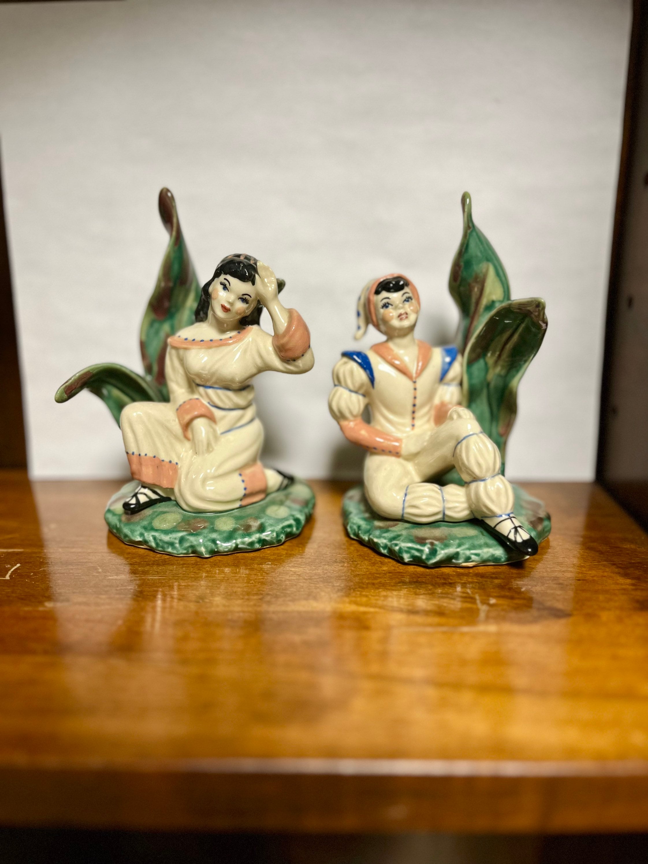 CERAMIC ARTS STUDIO 50s オブジェ　アメリカビンテージ Vintage 1940s Midcentury Figurines, Peter Pan and Wendy, Ceramic