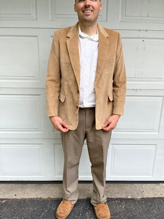 Blazer with suede elbow patches clearance